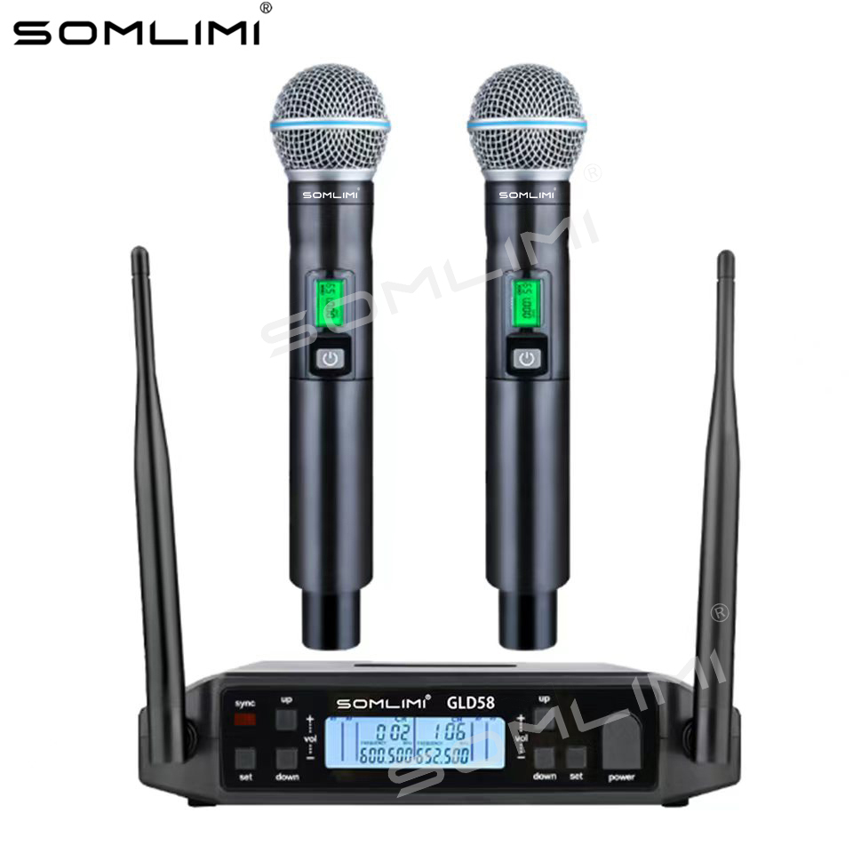 Shure Mic Sm58 - SOMLIMI G24-A58 Micrófono Inalámbrico Profesional de