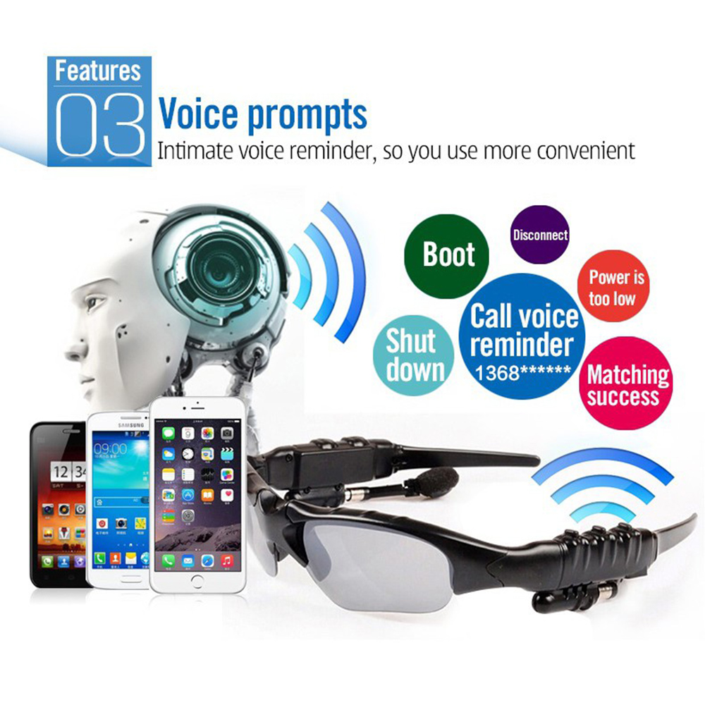 Gafas de senderismo con Blueto - Bluetooth Headset On Ear reseña y precio