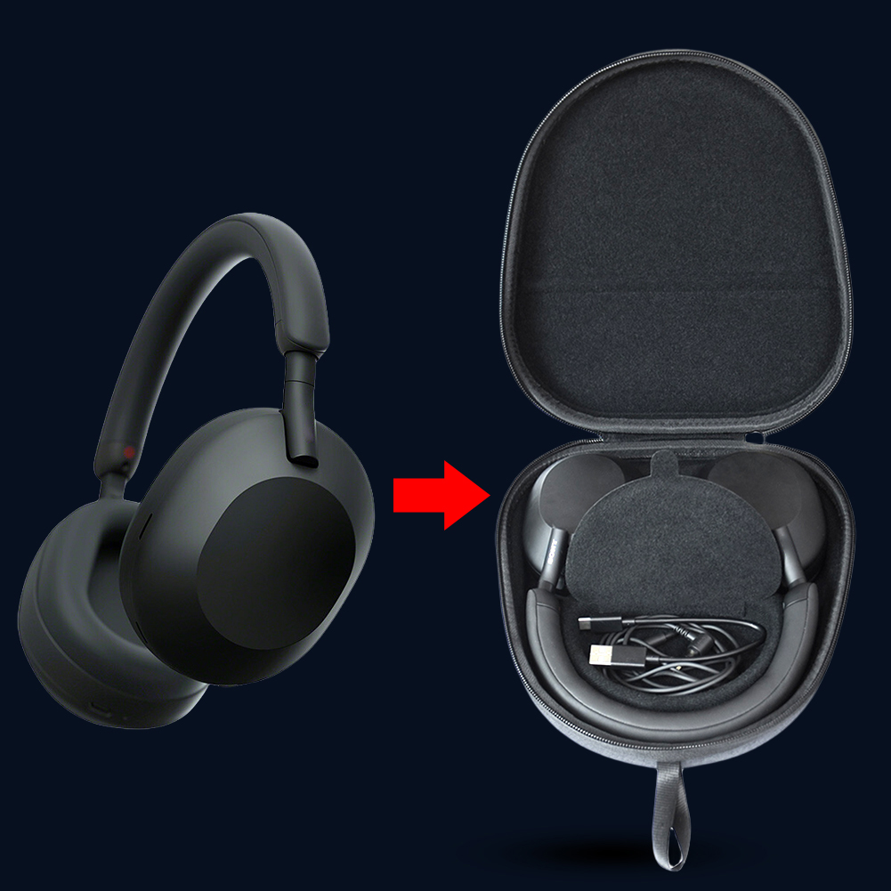 Estuche rígido de transporte,  - Headphone Case Hard reseña y precio