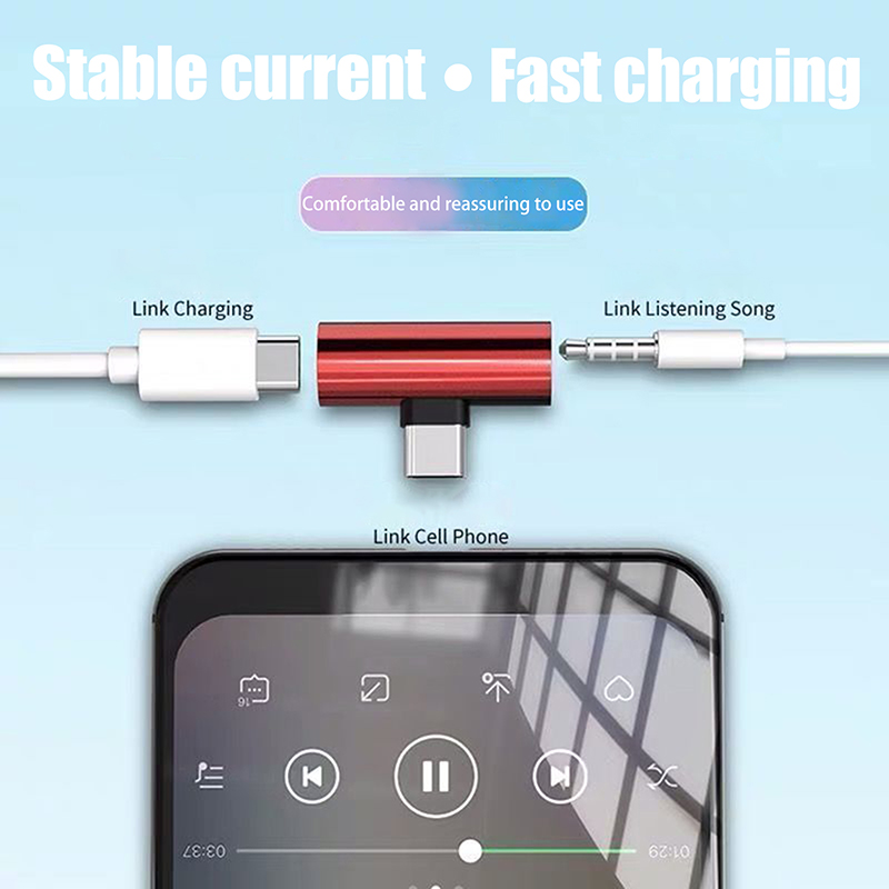 Adaptadores metálicos USB tipo - Earphone Splitter Jack reseña y precio